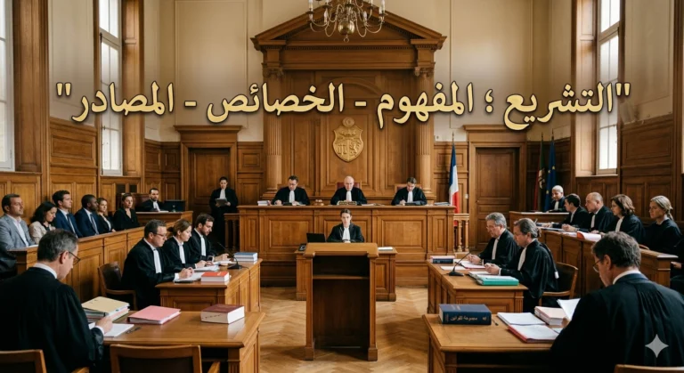التشريع ؛ المفهوم – الخصائص – المصادر